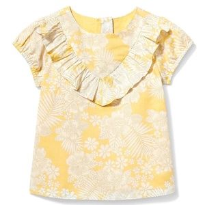 JANIE and JACK Floral Puff Sleeve Top Tee